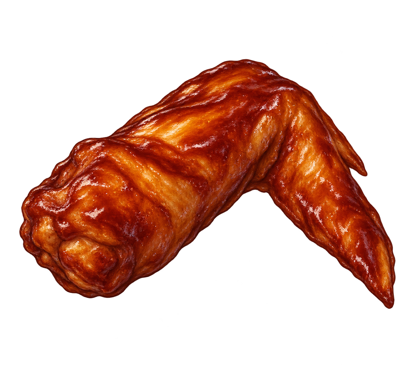 Illustrated BBQ whole wing
